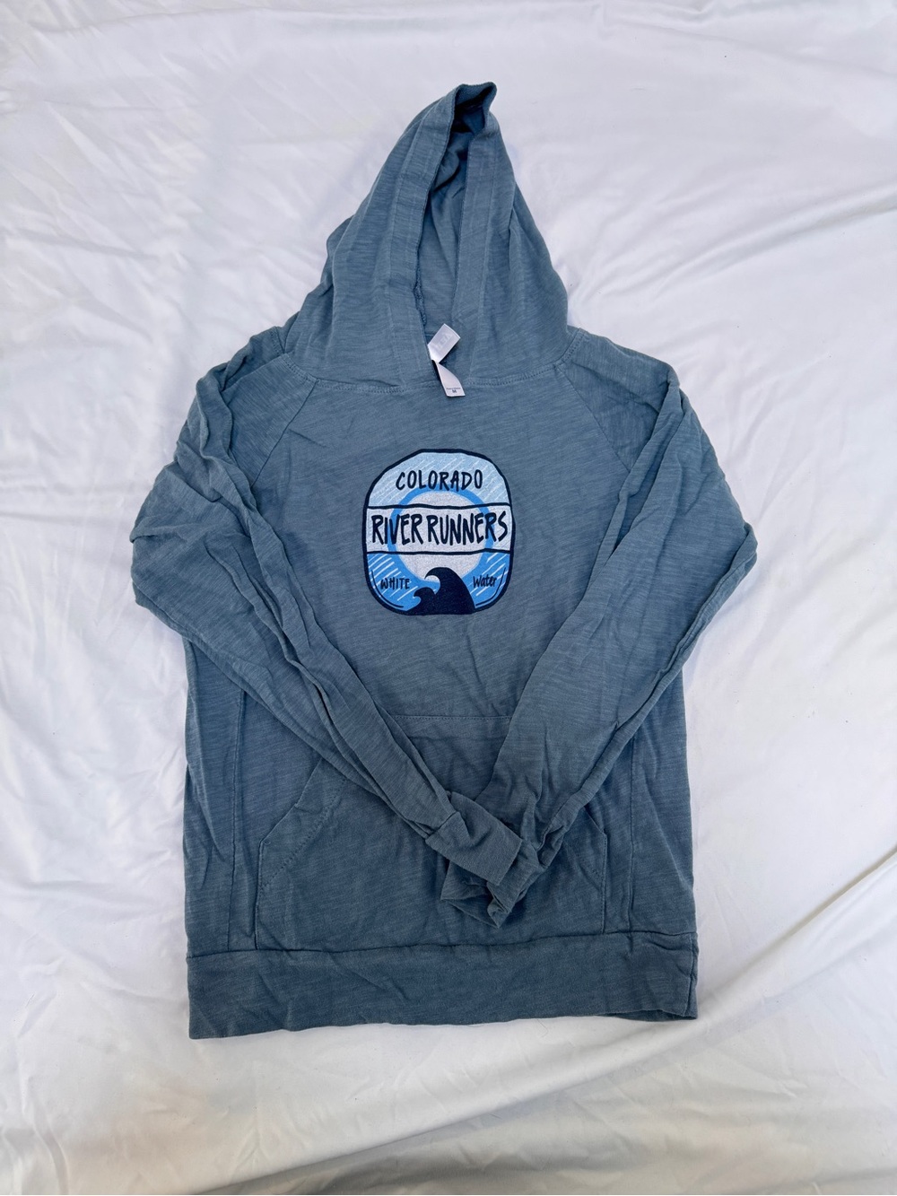 Oura Blue Crewneck Hoodie with Colorado River Runners Patch